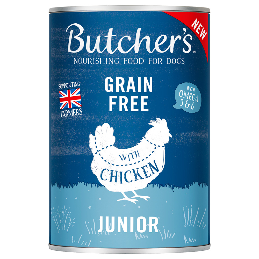 Sparpaket Butcher's Original Grainfree Junior 48 x 400 g - mit Huhn von Butcher's