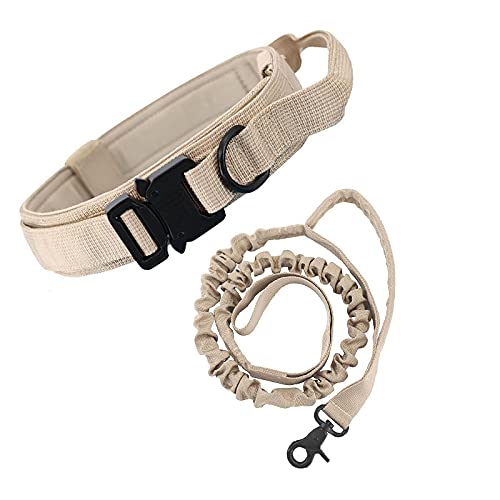 BUYTER Reflektierendes Nylon-Hundehalsband, Militär, verstellbar, langlebig, für große Deutsche Schäferhund, Outdoor-Arbeit, Training, Spazierengehen mit Leine von Buyter