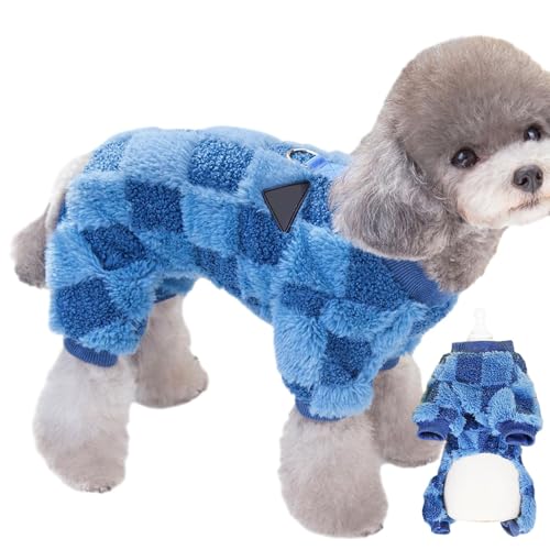 Bvizyelck Fleece-Hundemantel, Hundejacke Winter | D-Ring-Hunde-Fleeceweste, vierbeinige Fleecejacke für Hunde | Warme Hundejacke, Haustier-Hundekleidung, kleine Hundejacke, Hundejacken für kaltes von Bvizyelck