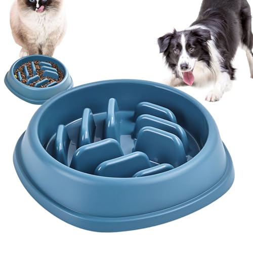 Bvizyelck Hundefutternäpfe Slow Feeder,Hundenapf Slow Feeder - Maze Tierfutterspender,Interaktive Hundenäpfe mit langsamem Futter, Rutschfester Labyrinth-Futternapf für alle Hunde- und Katzenrassen von Bvizyelck