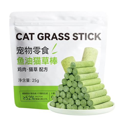 Bvizyelck Katzen-Kauspielzeug zur Zahnreinigung, Katzengras-Beißstab | Outdoor-Katzengras-Snack-Stick, Zahnen, Reinigen, Kaustick - Katzengras-Stäbchen-Snacks, Haustierbedarf für Katzenkätzchen im von Bvizyelck