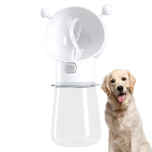 Bvizyelck Katzen-Reisewasserflasche, Hundewasserflasche, 565 ml tragbarer Wasserspender für Haustiere, Auslaufsicherer Reise-Wasserspender für Hunde, stilvoller Welpen-Trinkspender für den von Bvizyelck