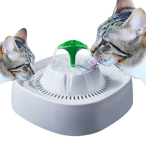 Bvizyelck Katzenbrunnen - 3 Wasserbecken Katzenspender USB wiederaufladbar | Haustierbedarf Wassernapf Große Kapazität für Kätzchen Welpen Katzen von Bvizyelck