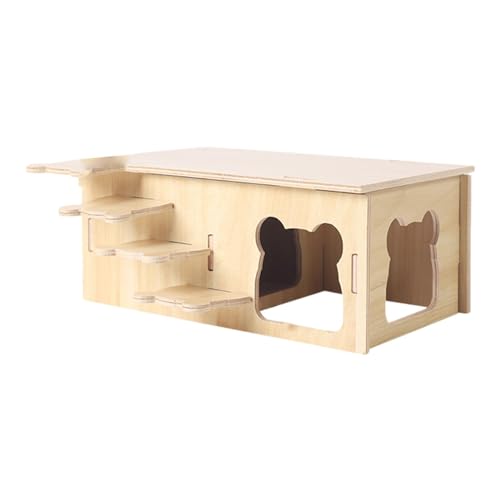 Hamster Haus Aus Holz Mehrkammernhaus Hamster Versteck Hamster Eckhaus Hamster Eckhaus Holz Hamsterhaus Hamster Spielzeug Aus Holz Hamster Haus Versteck Kauspielzeug Für Rennmäuse Ratten von Bvizyelck