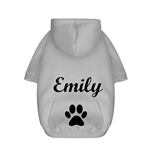 Personalisiertes Haustier-Kleidung-HundeHoodie Welpen-Pullover-Shirt mit Haustier-Namen-kaltes Wetter-Kleidung-Hundekatze von Bvsbpk