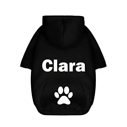 Personalisiertes Haustier-Kleidung-HundeHoodie Welpen-Pullover-Shirt mit Haustier-Namen-kaltes Wetter-Kleidung-Hundekatze von Bvsbpk