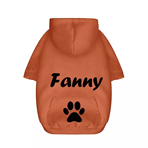 Personalisiertes Haustier-Kleidung-HundeHoodie Welpen-Pullover-Shirt mit Haustier-Namen-kaltes Wetter-Kleidung-Hundekatze von Bvsbpk