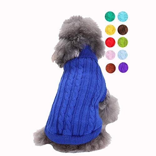 Kleiner Hundepullover, Warmer Haustierpullover, Katzenpullover Hund Sweatshirt Kleidung Mantel Bekleidung für kleine Hunde & Kätzchen von Bwealthest