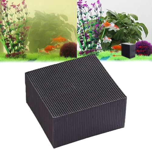 Bxjinkele Clever Cube Aktivkohle Pferde | Aktivkohle Aquarium | Aktivkohlefilter Pferdetränke | Eco Aquarium Wasserreiniger Würfel | Eco-Aquarium Wassertrog Purifier Cube | Für Teiche, Aquarium (1Pc) von Bxjinkele