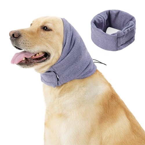 Gehörschutz Hund, Hunde Ohrenschutz Gehörschutz, Ohrenschützer Für Hunde, Verstellbare Ohrenschützer, Kopfhörer Mit Geräuschunterdrückung Für Hunde, Haustier Snood Ohrenschutz Für Hund (Lila, M) von Bxjinkele