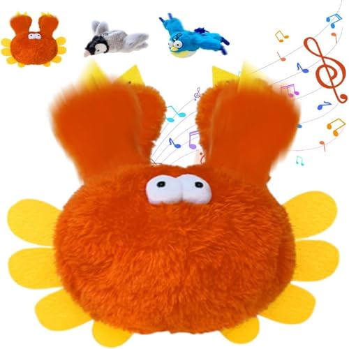 Interaktives Katzenspielzeug Selbstbeschäftigung,Katzenspielzeug Vogel Spielzeug Katze,Vogelspielzeug Für Katzen,Interactive Cat Toy,Flapping Bird Cat Toy,Fliegender Vogel Katzenspielzeug (Orange) von Bxjinkele