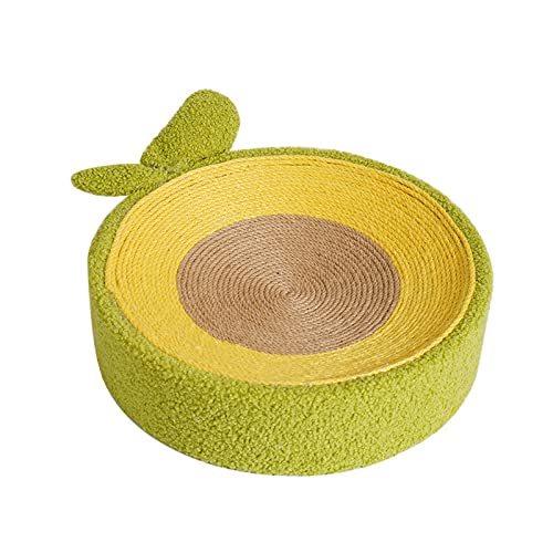 Bydezcon Avocado Katzenkratzbrett Krallenschleifer Sisal Katzenkratzer Verschleißfester Katzenschaber Katzenbett Schutzmöbel von Bydezcon