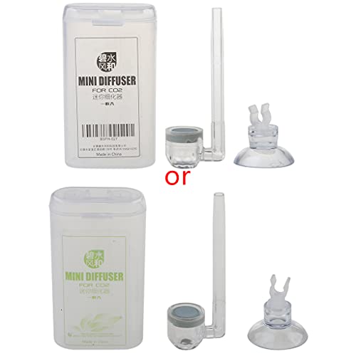 Bydezcon Für CO2-Acryl-Zerstäuber für Aquarien, gepflanzt, für reichhaltige CO2-Fixierung mit Saugnapf, leise Blasenbildung von Bydezcon