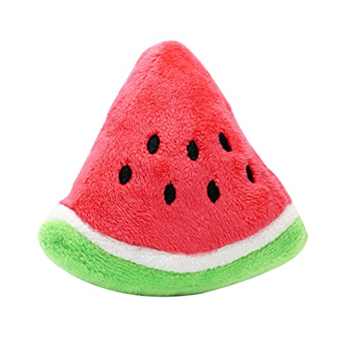 Bydezcon Wassermelone Plüsch Quietschspielzeug Für Kleine Mittelgroße Hunde Haustiere Langlebiges Haustiergeschenk Tauziehen Interessantes Spielzeug Für Langweiler von Bydezcon