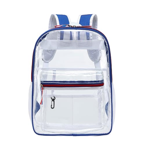 Durchsichtiger Rucksack Wasserdichter Durchsichtiger Rucksack Robuste Schultasche College Arbeit Robuste Durchsichtige PVC Büchertasche von Bydezcon