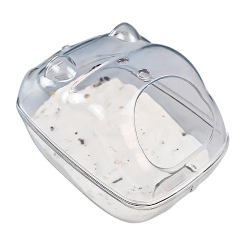 Hamster-Badewannen-Behälter, transparent, für Junior-Rennmäuse, leicht zu reinigen von Bydezcon