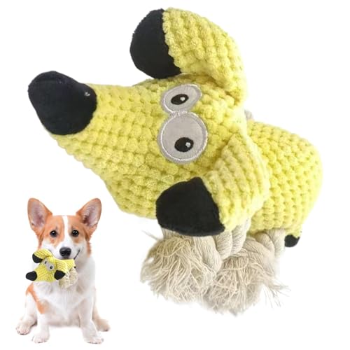 Aggressive Chewers Toy | Interactive Dog Toy | Pull Rope Dog Toy | Indestructible Rope Plush | Squeaky Dog Toys | Pet Plush Chew Small Dog Toys for Small Medium Large Pet Puppy von Byeaon