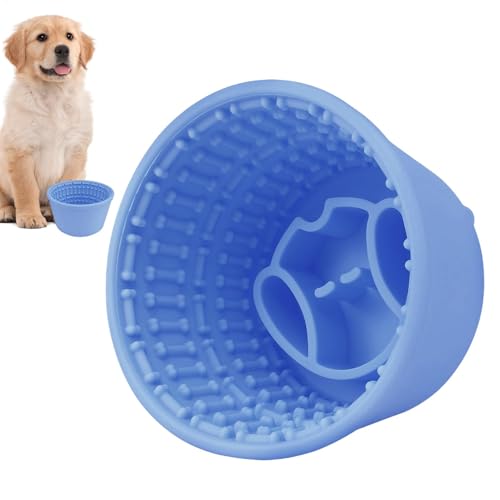 Anti-Slip Dog Feeder | Interactive Dog Bowl | Slow Eating Bowl | Healthy Eating Bowl | Anti Gulping Feeder | Dog Feeder Bowl | Cat Feeding Gulping Prevention for Small Medium Large Breed Anti von Byeaon