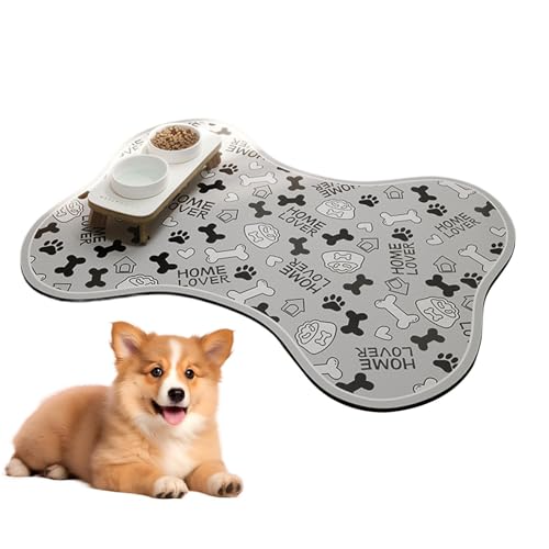 Anti-Slip Dog Mat | Quick Dry Dog Mat | Waterproof Bowl Pad | Dogs Food Tray Mats | Pets Water Dispenser Pad | Non-Slip Dog Mat | Waterproof Food Mat Heavy Duty for Floors Waterproof, Pet Supplies von Byeaon