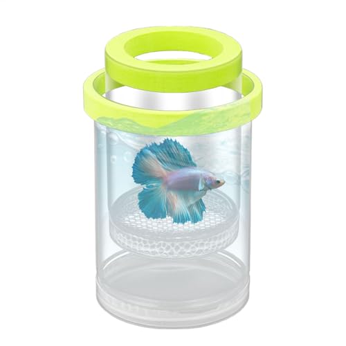 Aquarium-Schlüpfbox, Fischzuchtbrutstätte, schwimmender Fischzüchter, einfach zu bedienen, langlebiges Design und platzsparend, flexible Installation, 14 x 9 cm, für Fische und von Byeaon