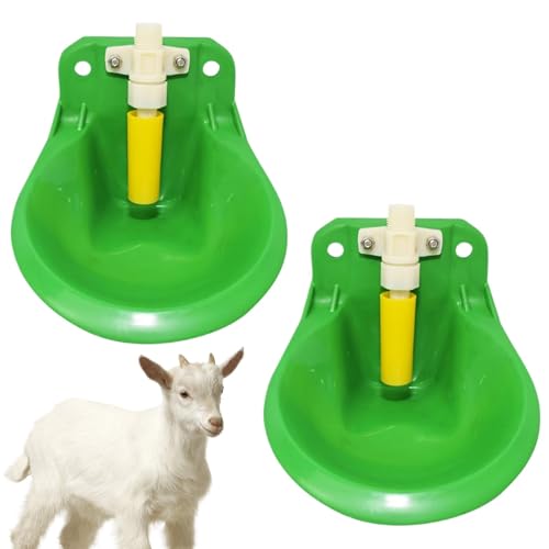 Automatische Animal Waterer, Viehwasserfuttermittel, Tiertrinkausrüstung, hochwertiges Design, bequem und einfach zu bedienen, 19,5 x 15 x 7 cm/7,68 x 5,91 x 2,76 Zoll für Nutztiere von Byeaon