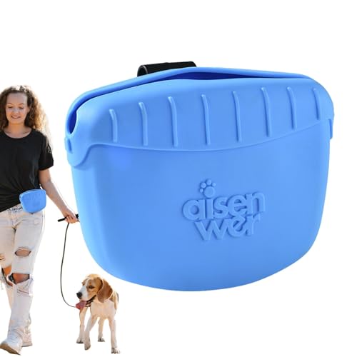 Byeaon Hundebeutel für Leckerlis, Leckerlibeutel,Haustier-Leckerli-Beutel für das Hundetraining - Hundeleckerli-Trainingstasche, Lauftasche, Snack-Tragetasche mit Gürtelclip für Hundetraining und von Byeaon