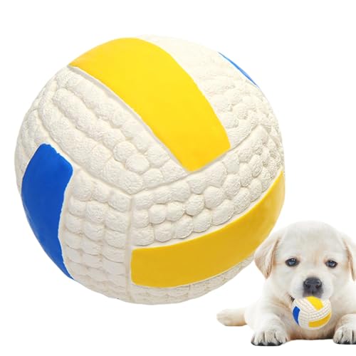 Byeaon Indestructible Pet Soccer Ball, Tough Pet Soccer Ball, Pet Play Ball Soccer Style, Pet-Safe Indestructible Soccer Ball, Sturdy Puppy Balls Interactive Chew Toy for Training, Play, Exercise von Byeaon