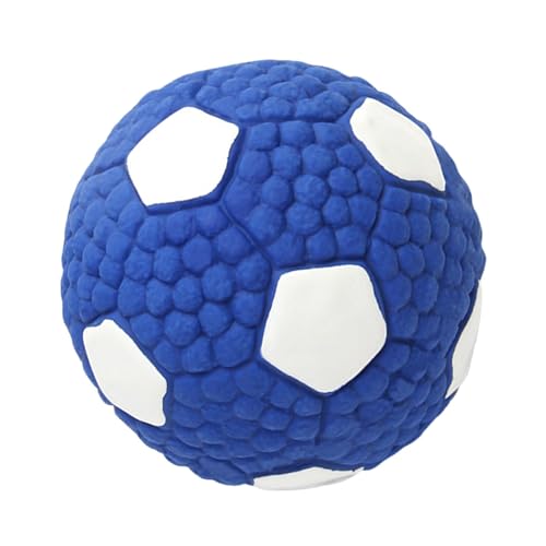 Byeaon Indestructible Pet Soccer Ball, Tough Pet Soccer Ball, Pet Play Ball Soccer Style, Pet-Safe Indestructible Soccer Ball, Sturdy Puppy Balls Interactive Chew Toy for Training, Play, Exercise von Byeaon