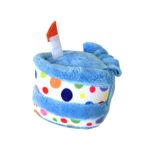 Byeaon Squeaky Dog Toys | Birthday Cake Toy | Plush Puppy Toys | Dog Plush Toy | Indoor Puppy Toy | Outdoor Dog Toy | Puppy Birthday Cake | Dog Sound Toys for Indoor Outdoor Puppy Indoor Play von Byeaon