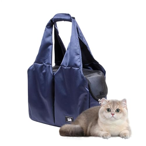 Byeaon Tragetuch für kleine Haustiere | Schultertasche Große Tragetasche Haustier Katze Sling - Weiche Polsterung Tragetasche für kleine und mittelgroße Haustiere für Camping, Reisen von Byeaon