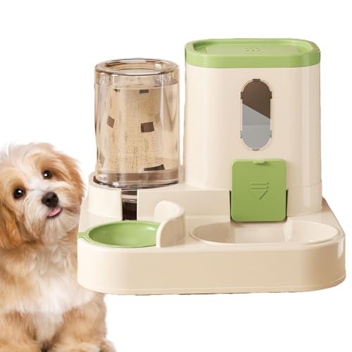 Cat Food Dispenser | Pet Water Bowl Set | Automatic Pet Feeder | Food and Water Dispenser | Pet Food and Waterer | Cat Auto Food Feeder Dog Foods Dispenser for Cats, Dogs, Small Pets von Byeaon