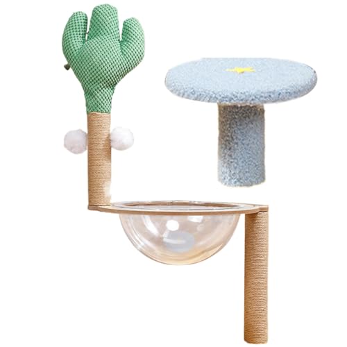 Cat Tree Indoor | Cactus Cat Tower | Interactive Pets Tree | Cats Tower Condo | Removable Pet Climber | Cat Scratching Post | Cats Tree Playhouse Small Tower for Small Large Cats von Byeaon