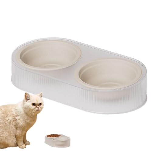 Dog Food Water Bowls | Double Cat Bowl | Cat Feeder Set | Puppy Pets Bowls | Pet Water Feeder | Double Feeding Bowls | Indoor Pets Bowls Pet Feeding Feeder for Indoor Cats, Double Dish von Byeaon