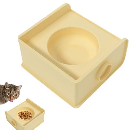 Elevated Cat Bowl | Spliceable Pet Bowl | Healthy Eating Cats | Pet Cage Bowls | Dog Food Bowls | Elevated Pet Accessories | Bowl for Most Pets, Dog, Puppy, Cat von Byeaon