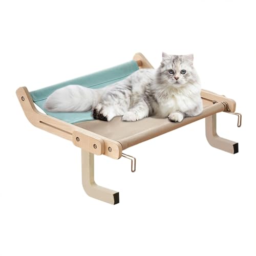 Elevated Cat Window Perch, Adjustable Window Perch, Window Cat Shelf, Window Sill Cat Bed, Cat Window Perch Hammock for Cats for Windowsill, Bedside, Drawer, and Cabinet von Byeaon