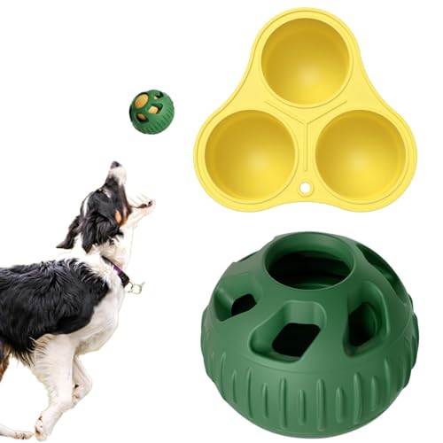 Hund Puzzle Ball, Interaktives Hund Puzzle Spielzeug, Hund Aktivität Ball, Hund Gehirn Spiel Ball, Leckerli Spender, Hund Leckerli Puzzle Ball, Hund Puzzle Leckerli Spender Ball für Welpe, Hund von Byeaon