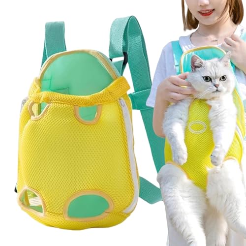 Katzenrucksack, Haustier-Reiserucksack, atmungsaktive Netz-Tragetaschen, mittelgroßer Hunderucksack, Brusttrage, atmungsaktive Haustier-Tragetasche für kleine, mittelgroße Hunde, Katzen von Byeaon