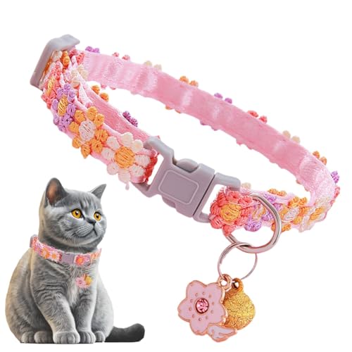 Kitten Collar Breakaway Safety, Adjustable Breakaway Kitten Collar, Lightweight Breakaway Kitten Collar, Safety Kitten Collar, Cute Kitten Costume Neck Decor for Puppy Kitten Cat von Byeaon