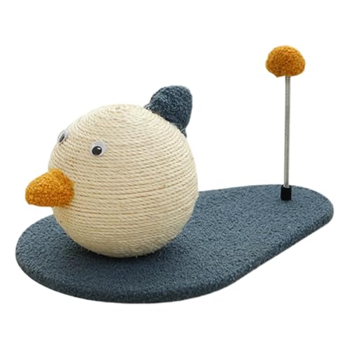 Kitten Scratching Pad, Kitten Floor Scratcher Pad, Sisal Cat Scratch Board, Wear-resistant Interactive Training, Scratching Toy, Duck-Shaped Design for Exercise Play von Byeaon