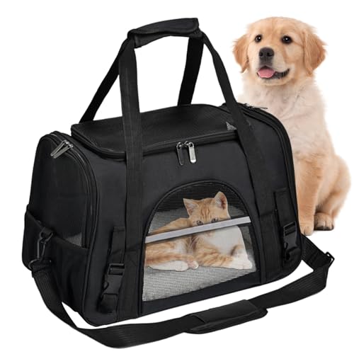 Kleine Hundetragetasche, Katzen-Reisetasche, tragbare Haustier-Tragetasche, Haustier-Tragetasche, Schultertasche für kleine Hunde und Katzen von Byeaon