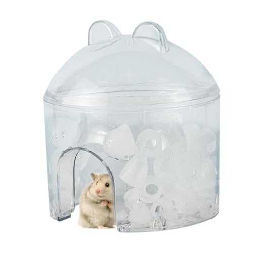 Pet Cooling Ice Nest, Erfrischendes Kühlhaus Für Hamster, Aus PET-Material, Für Angenehme Kühlung Durch Wasserinfusion, Sorgt Für Trockene Und Bequeme Erholung Bei von Byeaon