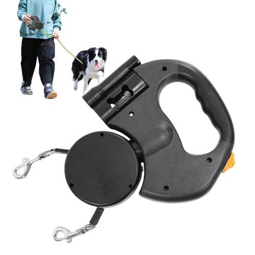 Retractable Dog Lead | 360-degree Rotatable Leash | Night Walking Dog Leash | Lightweight Dog Lead | Durable Dog Leash | Comfortable Pet Leads for Night Walking, Hiking, Travel von Byeaon