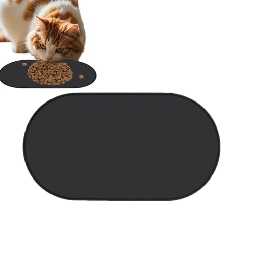 Silicone Dog Food Mat, Rutschfeste Futtermatte, Leicht Zu Reinigen, Schützt Vor Verschütten, Strapazierfähig Und Formbeständig, Stilvolles Design Für Hunde Und Katzen, Pflegeleicht Für Haustierbereich von Byeaon