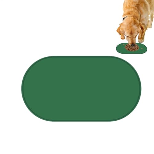 Silicone Dog Food Mat, Rutschfeste Futtermatte, Leicht Zu Reinigen, Schützt Vor Verschütten, Strapazierfähig Und Formbeständig, Stilvolles Design Für Hunde Und Katzen, Pflegeleicht Für Haustierbereich von Byeaon