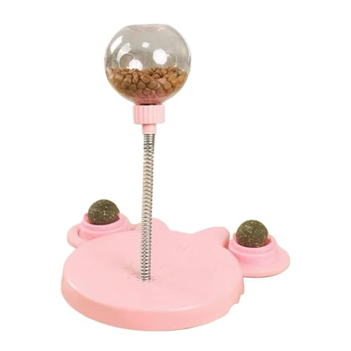 Und Aus Undichte Treats Ball Pet Feeder Toy | Interaktive Catnip Cat -Behandlungs -Abgabekugel | Katzenhundfutter -Puzzle, Lustige Jagdjagd Und Übungszubehör von Byeaon