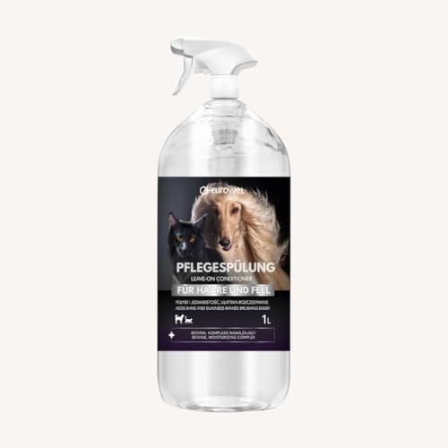 Leave-in Conditioner Spray für Hunde & Katzen - GROSSPACKUNG 1000ML - Entwirrung & Glanz - Mit Betain von C+ Eurowet