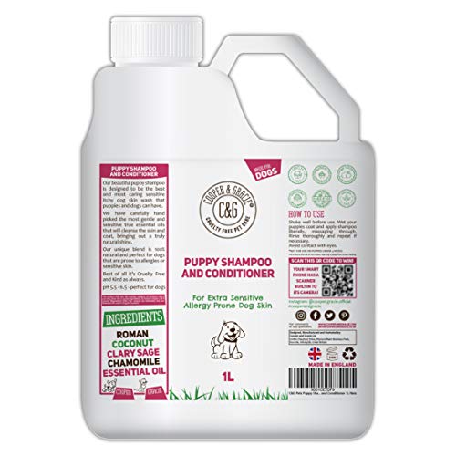 C&G Pets Shampoo und Conditioner für Welpen und Hunde, 1 l von C&G Pets