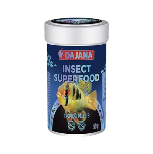 Dajana Insect Superfood Pellets für tropische Fische, 100 ml: Überlegene Ernährung mit Insekten von C.P.A COMPLEMENTOS PARA AVES