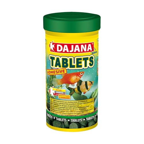 Lebensmittel-Tabletten Adhesive Dajana, 250 ml, nährende Klebstoff-Tabletten für Fische, CPA von C.P.A COMPLEMENTOS PARA AVES