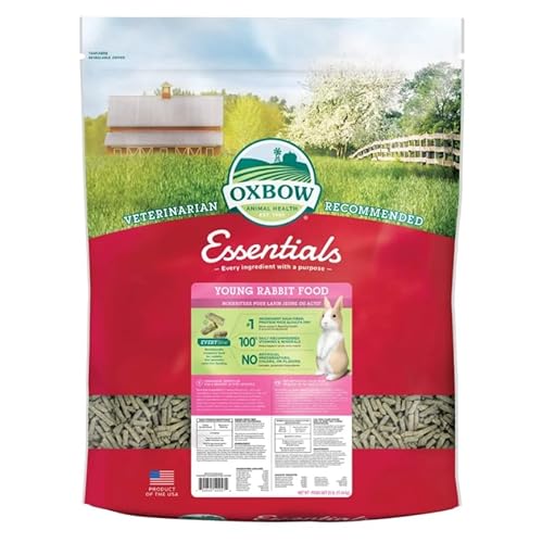 Oxbow Essentials Futter für junges Kaninchen, Komplettnahrung, 11,34 kg von C.P.A COMPLEMENTOS PARA AVES